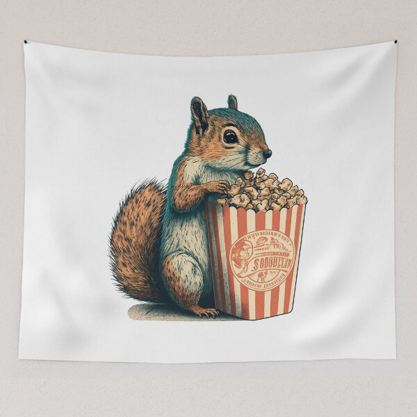 Item preview, Popcorn Squirrel designed and sold by ReverieBoutique.
