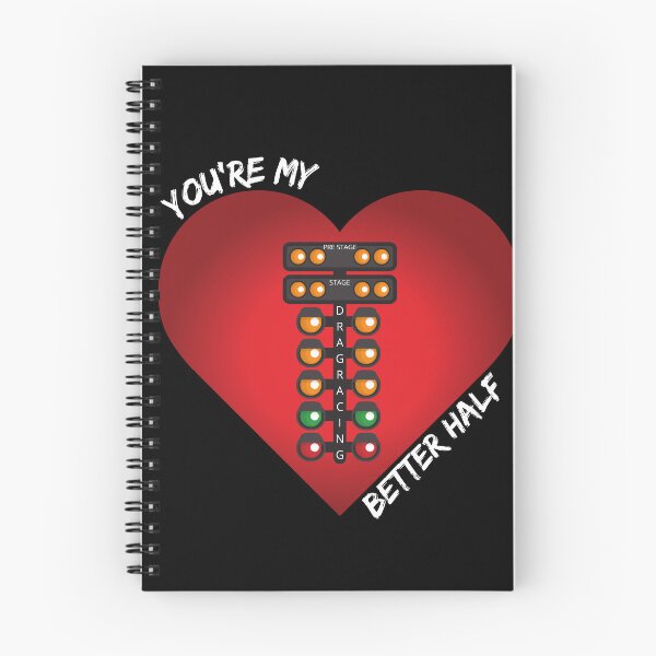 Item preview, You're My Better Half Drag Racing Valentines Day Heart Racer Racing designed and sold by CarantinedChaos.