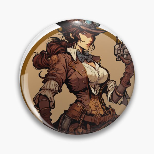 Item preview, For Hire - Woman Steampunk Headhunter designed and sold by SinMagellan.