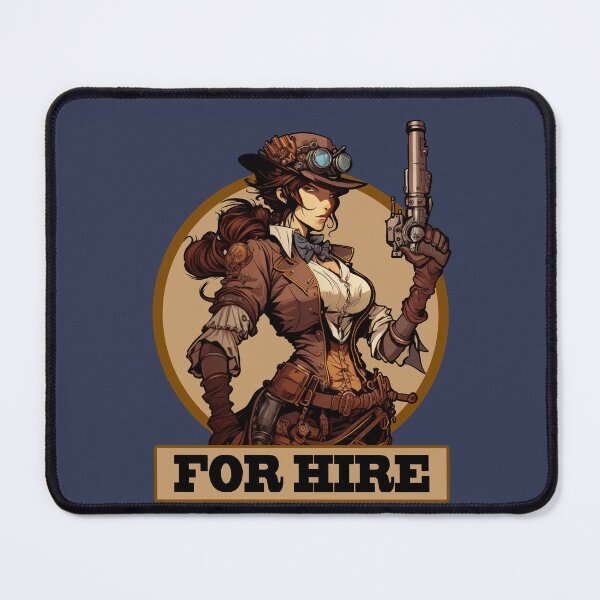 Item preview, For Hire - Woman Steampunk Headhunter designed and sold by SinMagellan.