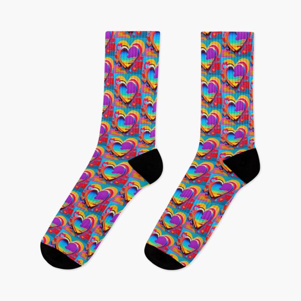 Item preview, Colorful Double Hearts, for Happy Valentine's Day designed and sold by factory88.