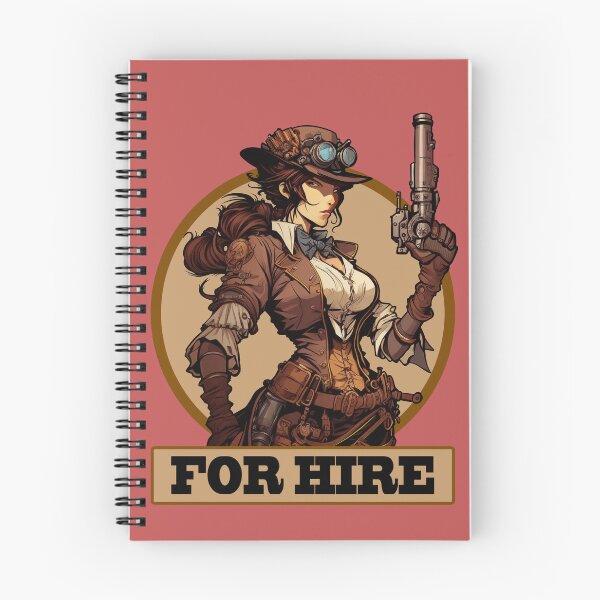 Item preview, For Hire - Woman Steampunk Headhunter designed and sold by SinMagellan.