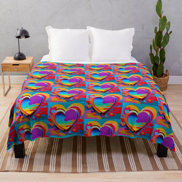 Item preview, Colorful Double Hearts, for Happy Valentine's Day designed and sold by factory88.