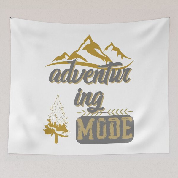 Item preview, adventur ing mode, forest river sun inside tree pine designed and sold by movie-popcorn.