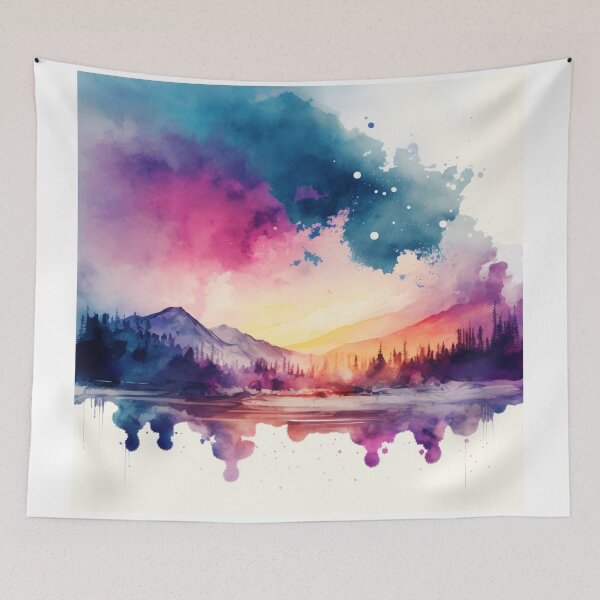 Item preview, Relaxing Watercolor #137 designed and sold by Avocado Design Studio.
