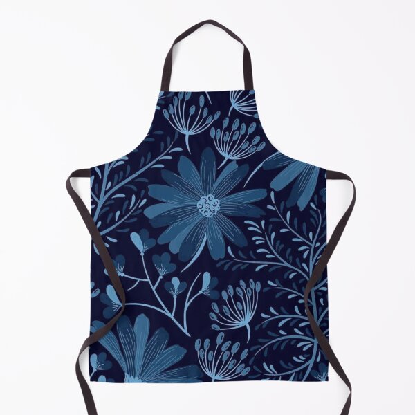 Item preview, Blue Floral Print designed and sold by ZedColors.