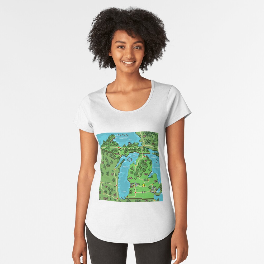 Aperçu de l'œuvre T-shirt premium échancré créée et vendue par SirLazz.