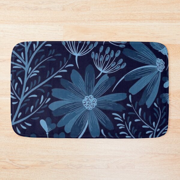 Item preview, Blue Floral Print designed and sold by ZedColors.