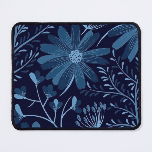 Item preview, Blue Floral Print designed and sold by ZedColors.