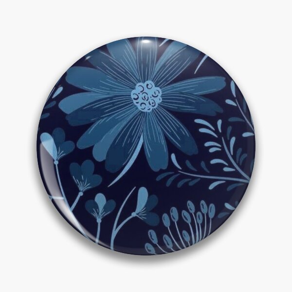 Item preview, Blue Floral Print designed and sold by ZedColors.