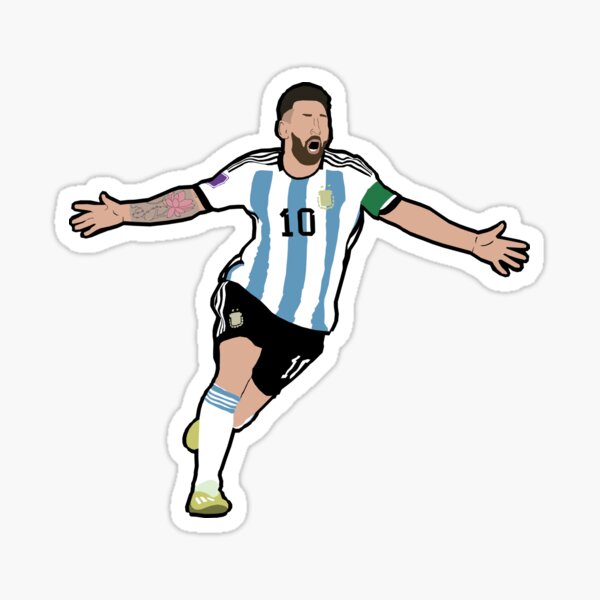 Lionel Messi Argentina 2022 World Cup  Sticker