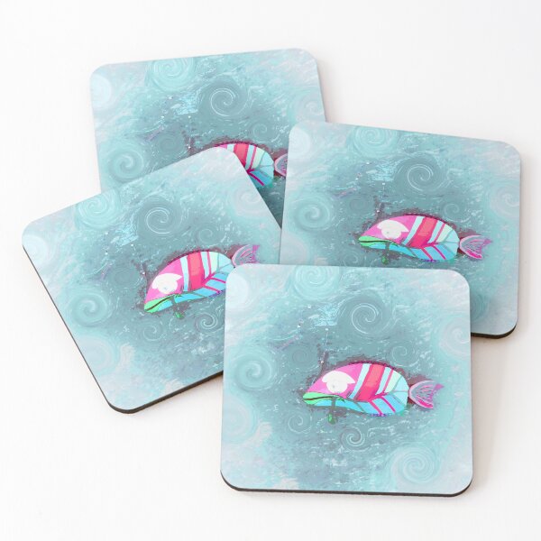 Item preview, Tired Boho Fish Home Décor or Art Bohemian Style Hippie Vibes 1 of 2  designed and sold by Beachy.