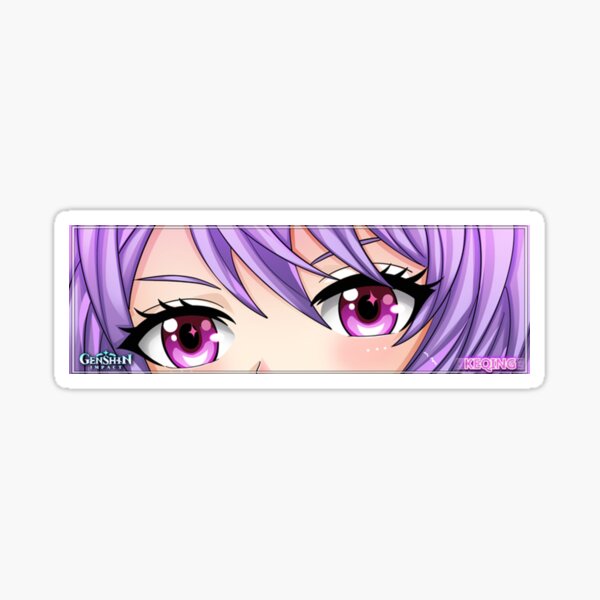 Aperçu de l'œuvre Keqing Slap Coup d'œil Sticker créée et vendue par Diyanggostyle.