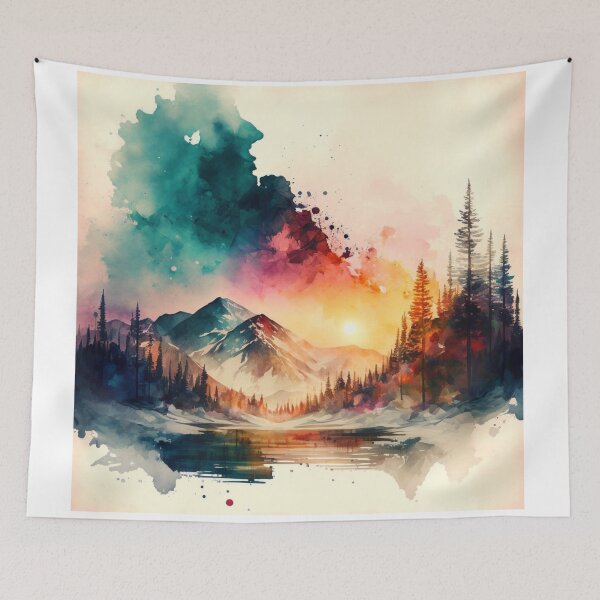 Item preview, Relaxing Watercolor #140 designed and sold by Avocado Design Studio.