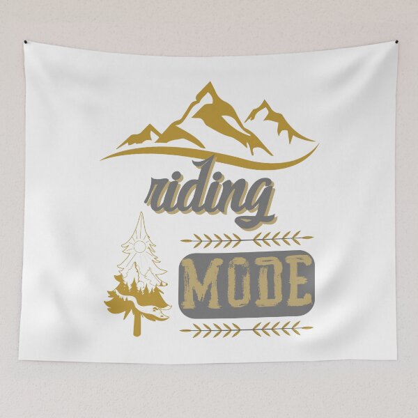 Item preview, riding mode, forest river sun inside tree pine designed and sold by movie-popcorn.