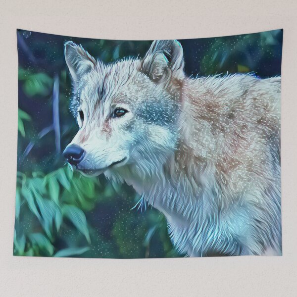 Item preview, Wild wolf digital art designed and sold by Midnight-Hour.