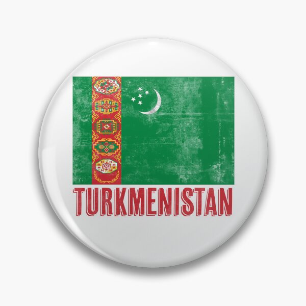 Item preview, Flag of Turkmenistan "Grunge" look. designed and sold by KTSubz Faith & Fun Designs.