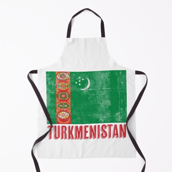 Item preview, Flag of Turkmenistan "Grunge" look. designed and sold by KTSubz Faith & Fun Designs.