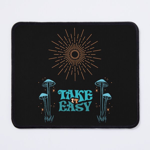 Item preview, Psychedelic hippie-style print with mushrooms and a sun designed and sold by Martapp.