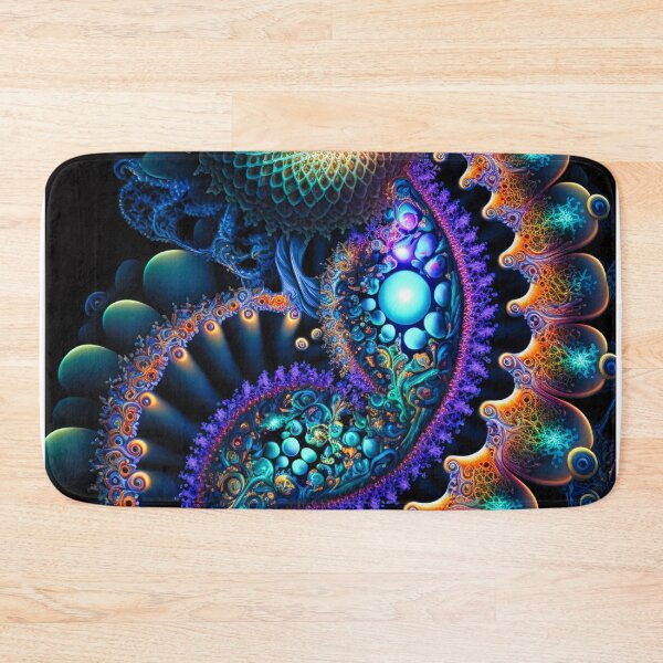 Item preview, Fractal 0029, Vibrant Mandelbrot fractal pattern, with swirling colors and hypnotic shapes designed and sold by randycolby.