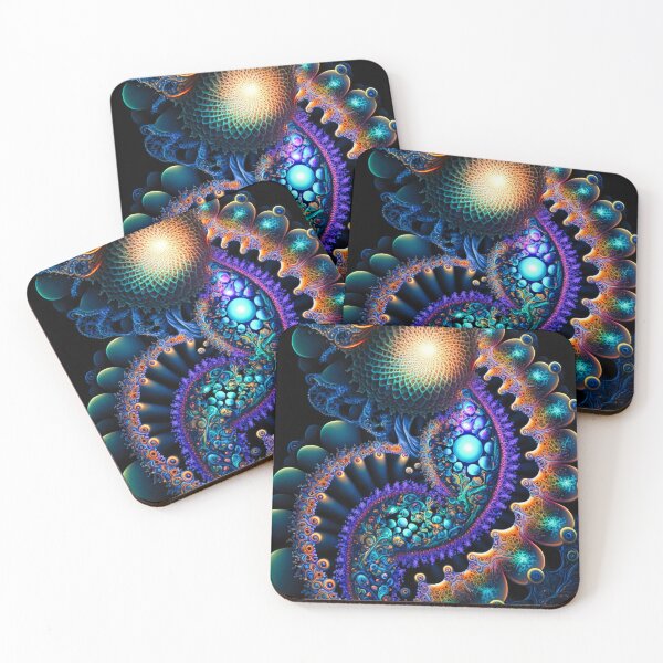 Item preview, Fractal 0029, Vibrant Mandelbrot fractal pattern, with swirling colors and hypnotic shapes designed and sold by randycolby.