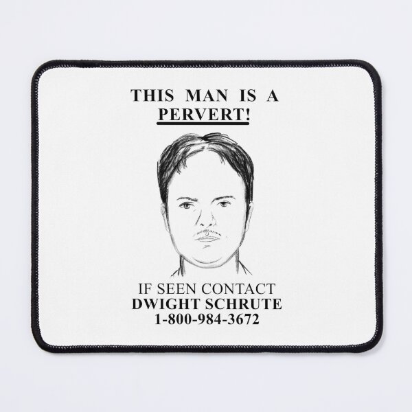 Item preview, Dwight Pervert Poster designed and sold by thebcarts.