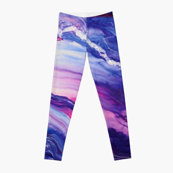 Tranquil Swirls Hybrid Painting Leggings