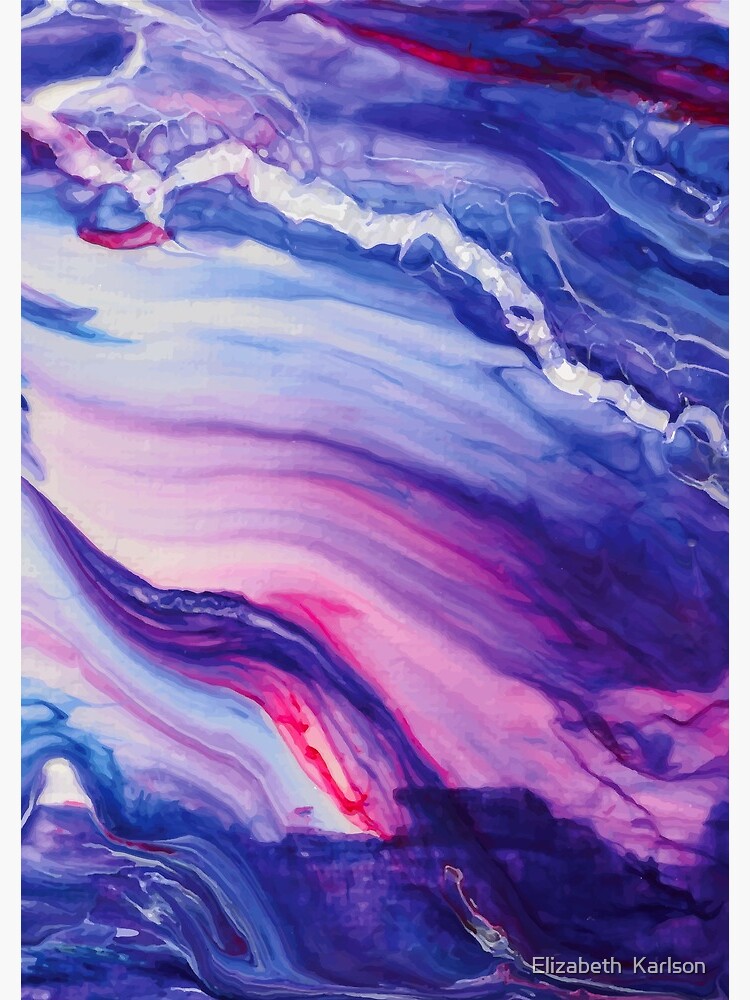 Tranquil Swirls Hybrid Painting by LSchulz19