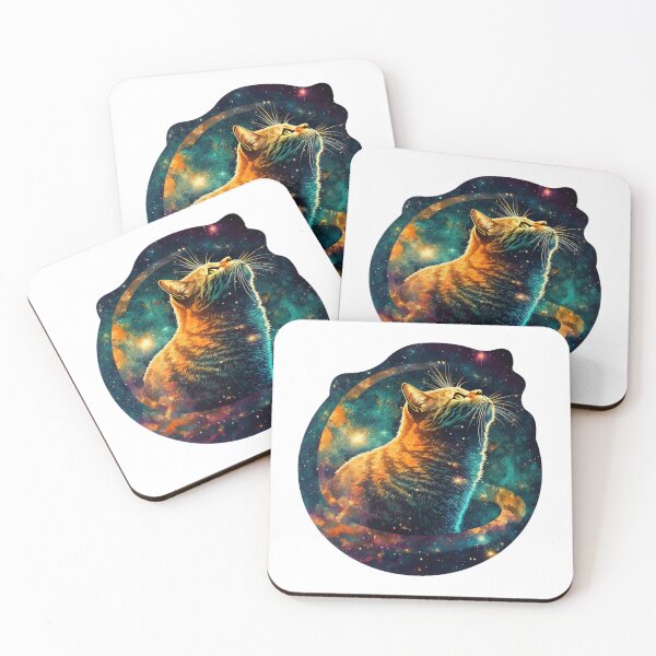 Item preview, Cosmic Cat | Funny Cat Looking Up Into The Galaxy designed and sold by Skyfe.