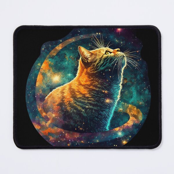 Item preview, Cosmic Cat | Funny Cat Looking Up Into The Galaxy designed and sold by Skyfe.