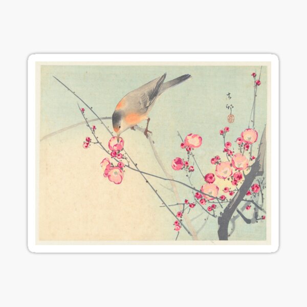 Item preview,  Ohara Koson Songbird on blossom branch  designed and sold by TeeARTHY.