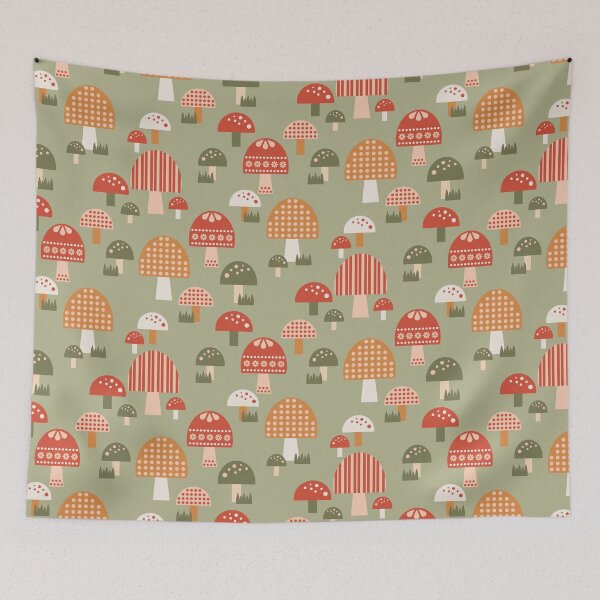 Item preview, Geometric Mushroom Garden designed and sold by latheandquill.