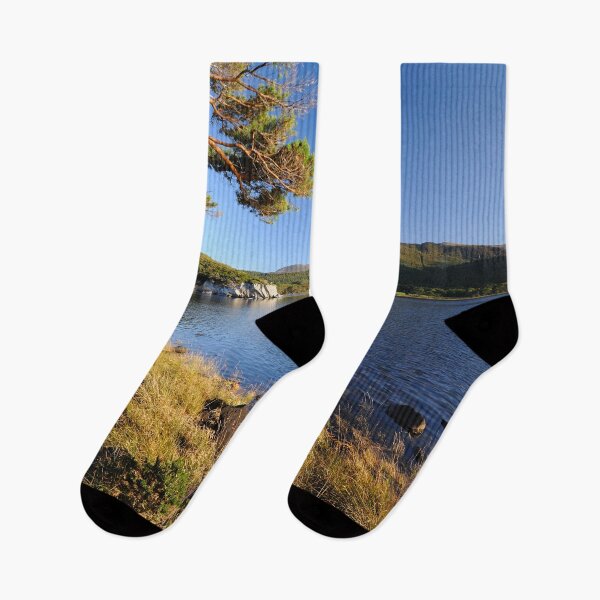 Item preview, Scenic view of a natural blue lake designed and sold by Midnight-Hour.