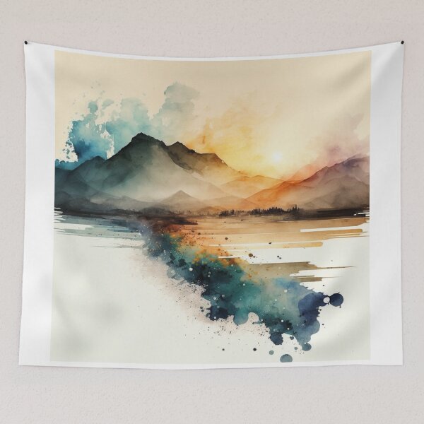 Item preview, Relaxing Watercolor #142 designed and sold by Avocado Design Studio.