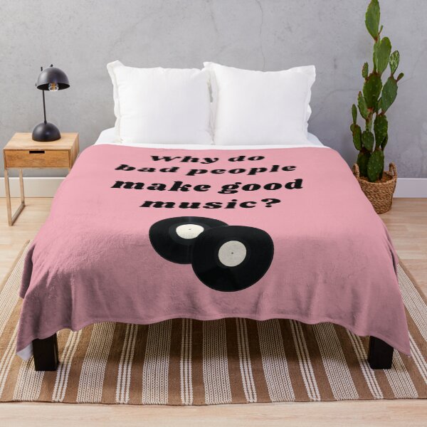 Item preview, Why Do Bad People Make Good Music Print designed and sold by Femme Pastel Collective.