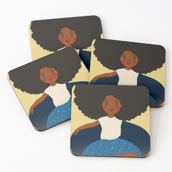 Item preview, LITTLE BLACK GIRL IN SPACE designed and sold by RetroPlaceee.