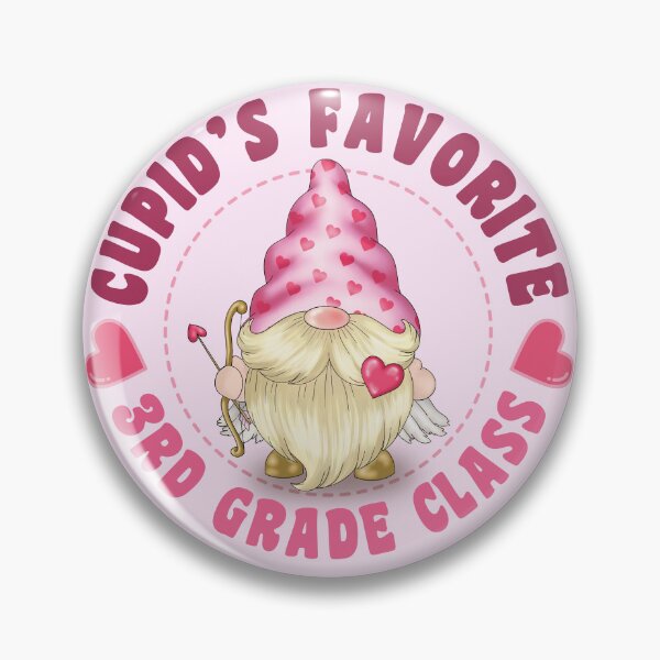Item preview, Cupid's Favorite  3rd grade class (USA Spelling) - Pink gnome design for Valentines Day! designed and sold by TaraGbear.