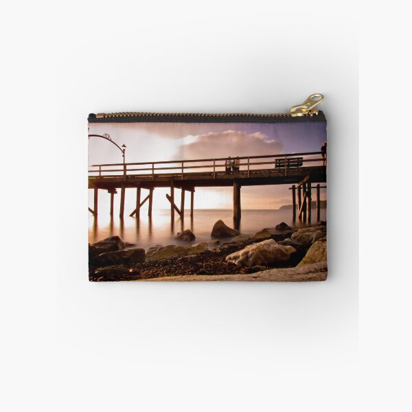 Item preview, Bright Pink Skies with Pier and Seascape designed and sold by EKartPrints.