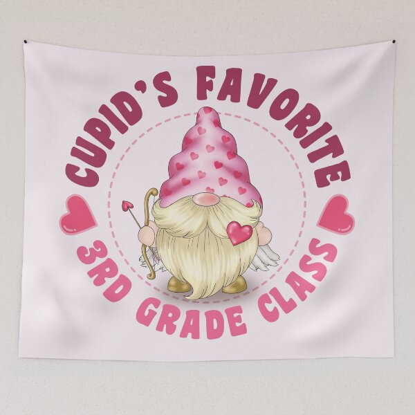 Item preview, Cupid's Favorite  3rd grade class (USA Spelling) - Pink gnome design for Valentines Day! designed and sold by TaraGbear.