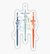 Kirito and Asuna form Sword Art Online Sticker