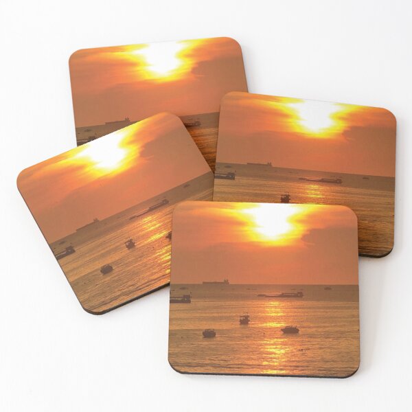 Artikelvorschau, Sonnenuntergang am Strand von Pattaya Thailand entworfen und verkauft von ForecastVSN.