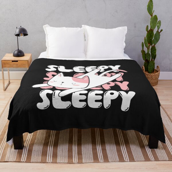Item preview, Cute Funny Cat Feeling Sleepy designed and sold by VIKING PROJECT.