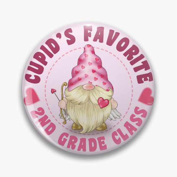 Item preview, Cupid's Favorite  2nd grade class(USA Spelling) - Pink gnome design for Valentines Day! designed and sold by TaraGbear.