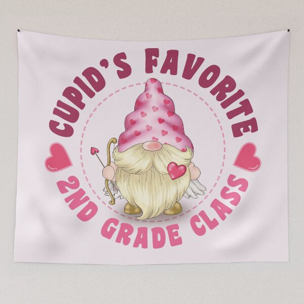 Item preview, Cupid's Favorite  2nd grade class(USA Spelling) - Pink gnome design for Valentines Day! designed and sold by TaraGbear.