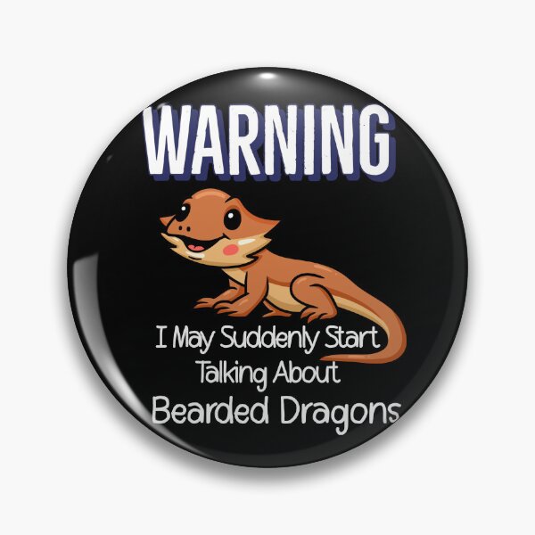 Artikelvorschau, Retro Warning I May Suddenly Start Talking About Bearded Dragons entworfen und verkauft von Zurickdesigns.