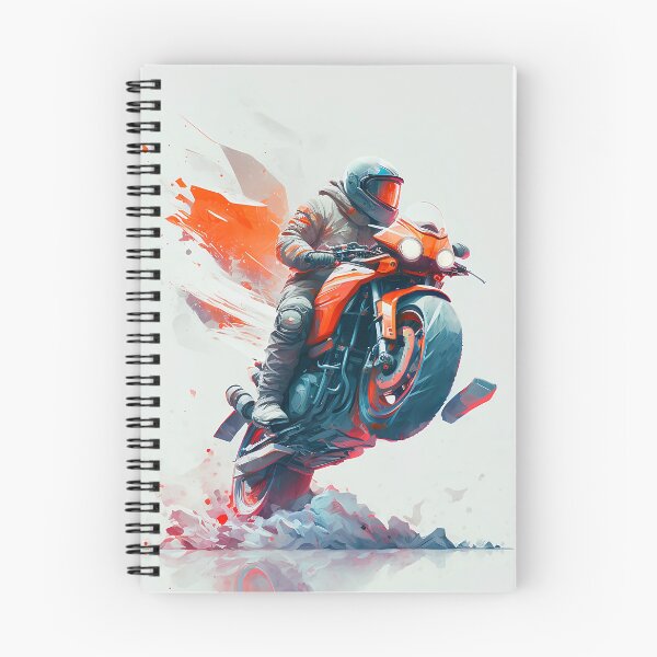 Item preview, Rider On Motorcycle Stylish Portrait  designed and sold by ByDigitalDream.