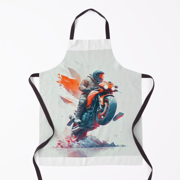 Item preview, Rider On Motorcycle Stylish Portrait  designed and sold by ByDigitalDream.
