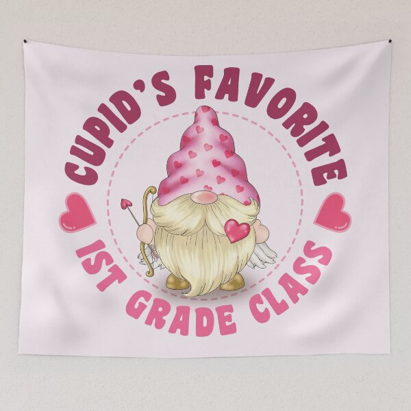 Item preview,  Cupid's Favorite  1st grade class (USA Spelling) - Pink gnome design for Valentines Day! designed and sold by TaraGbear.