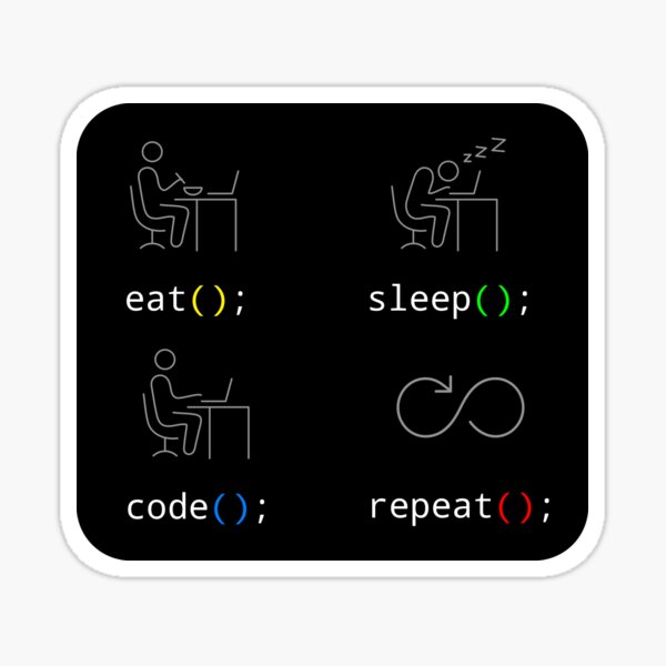 Item preview, Eat Sleep Code Repeat designed and sold by norithiel.