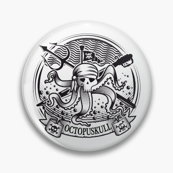 Item preview, Escudo pirata de pulpo calavera designed and sold by TUNARTE.